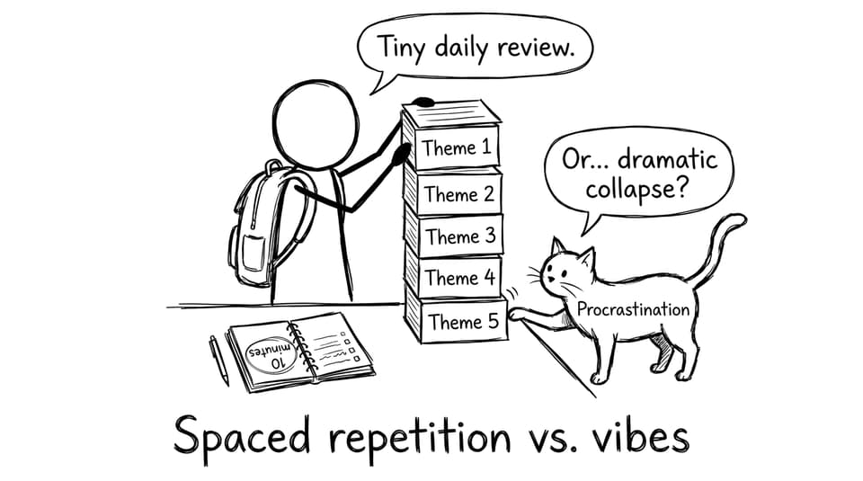 Spaced repetition vs vibes comic