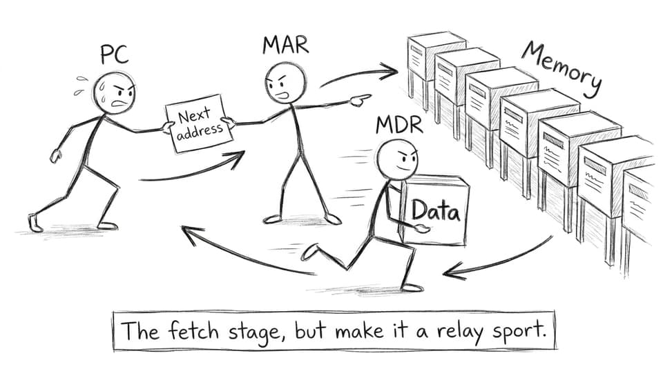 Comic: PC MAR MDR relay race