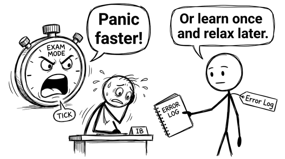 Timed practice meets the error log