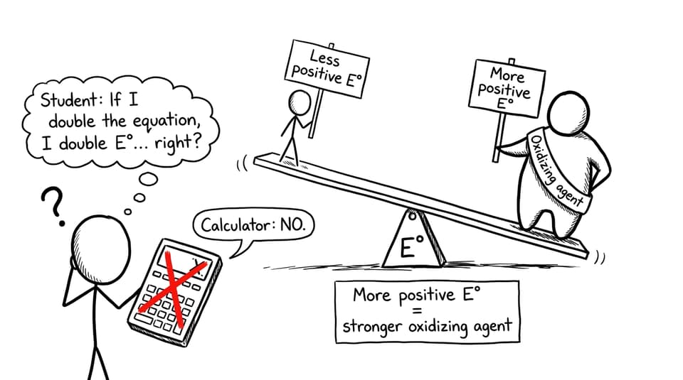 Seesaw of E° misunderstandings