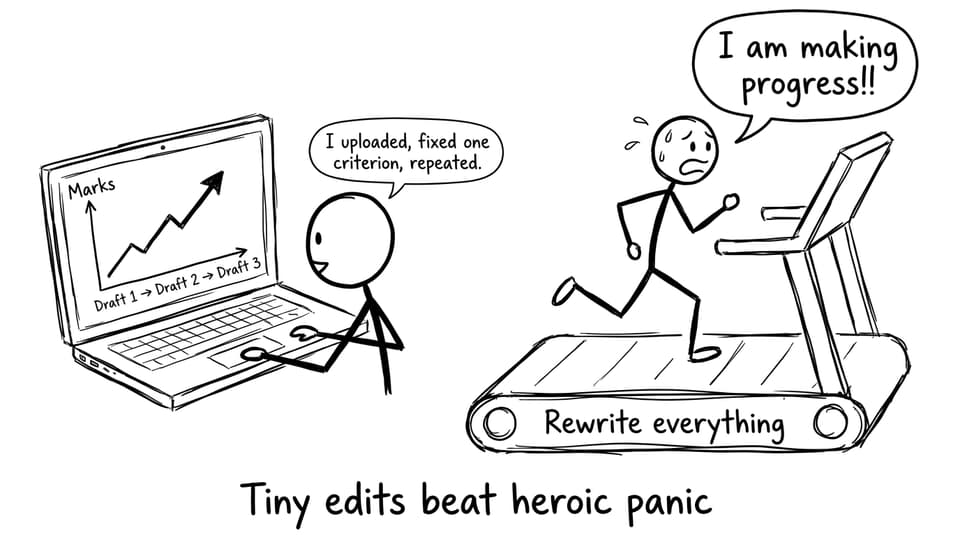 Tiny edits beat heroic panic