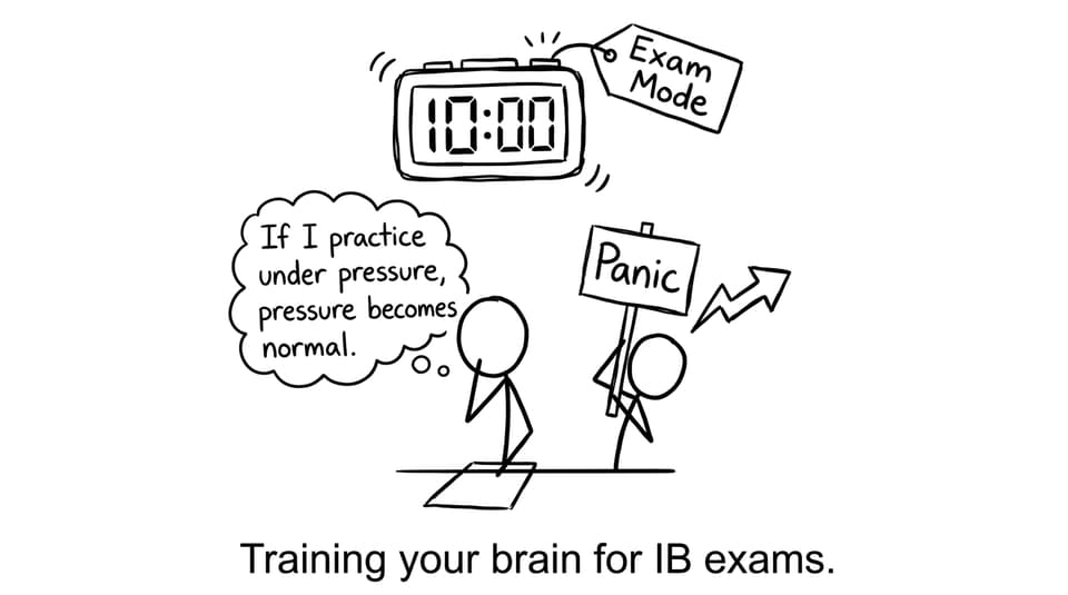 Training your brain for IB exams comic