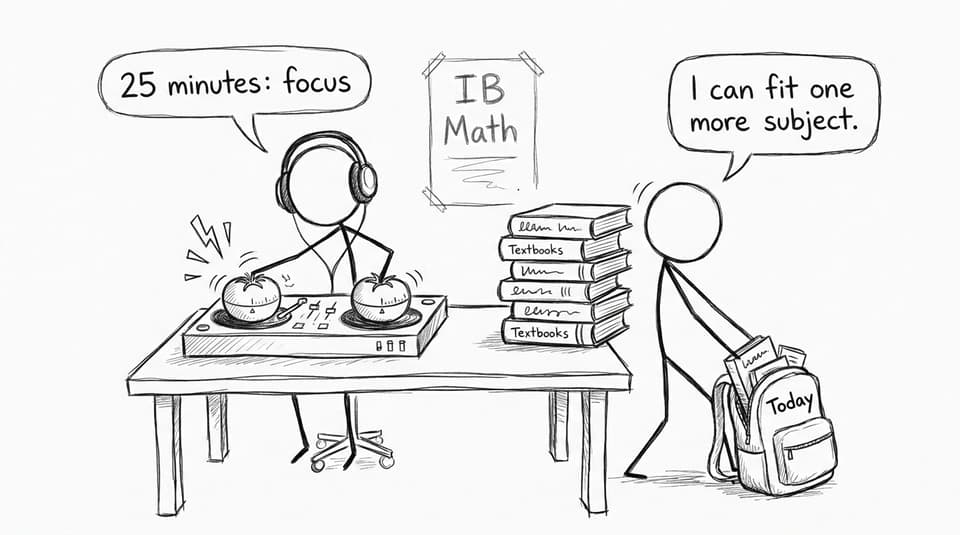 Pomodoro DJ vs backpack of textbooks