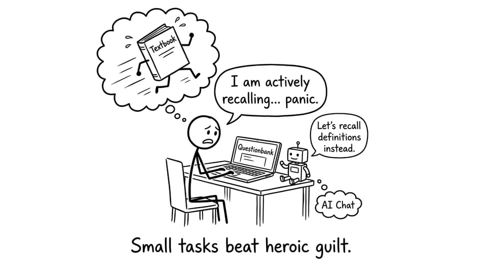 Active recall misinterpreted as recalling panic
