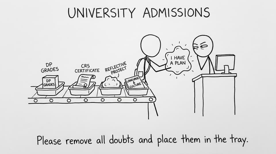 University admissions checkpoint: DP grades, CRS certificate, Reflective Project, Language & Culture