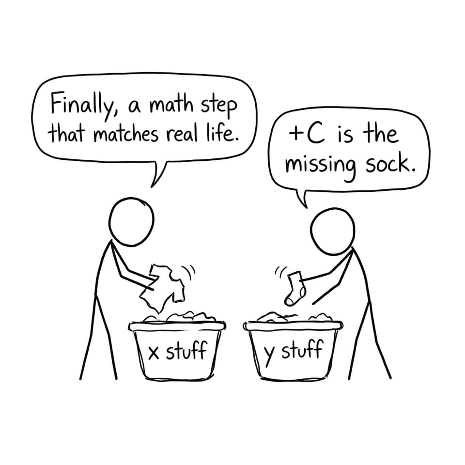 Separating variables like separating laundry