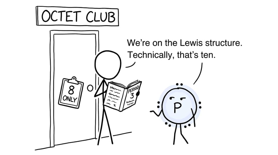 An expanded-octet joke at the Octet Club