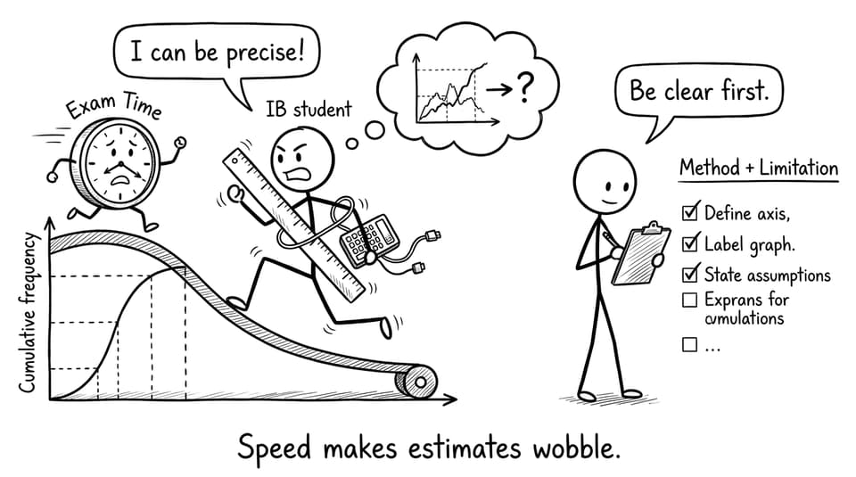 Exam time pressure makes estimates wobble