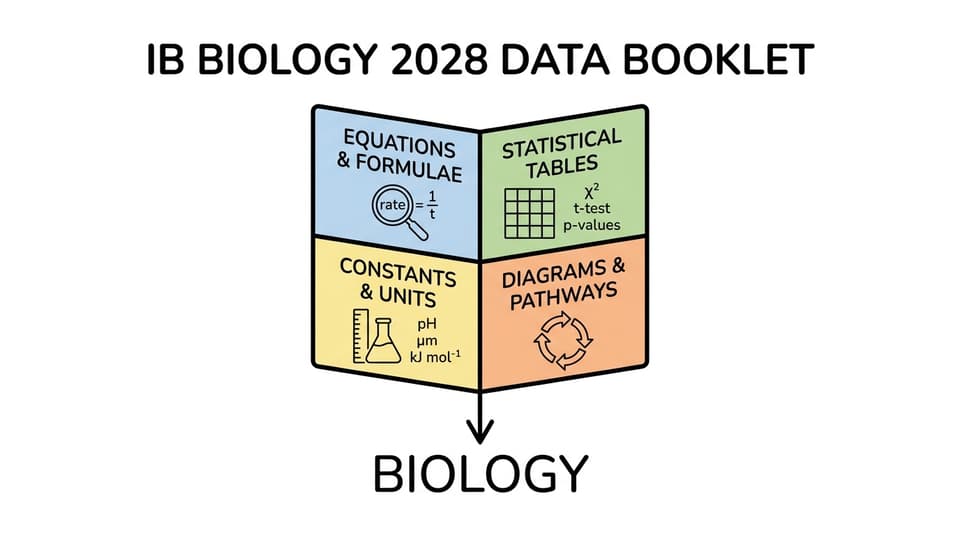 Biology: What the Biology data booklet contains