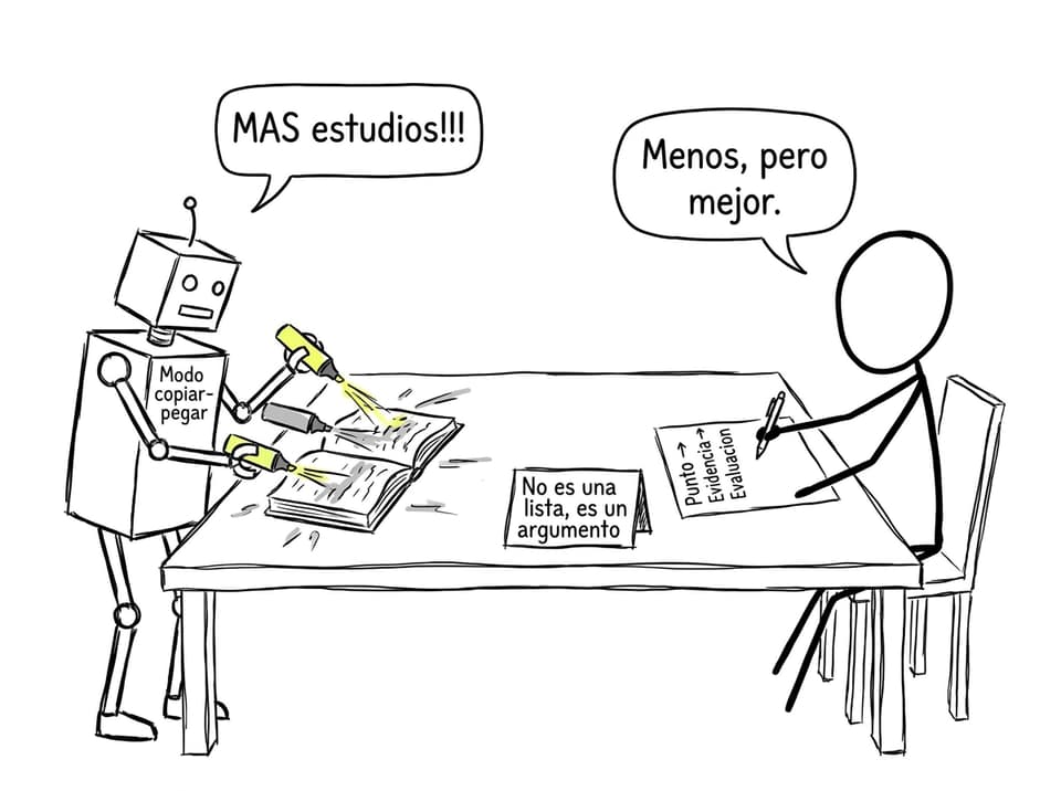 Robot de copiar-pegar vs argumento