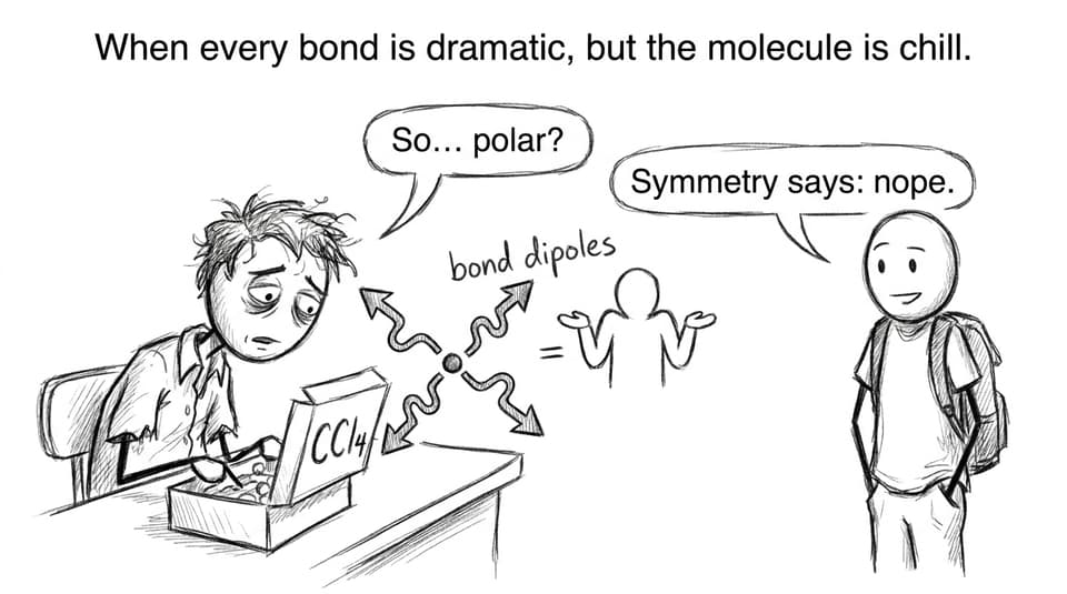 When every bond is dramatic, but the molecule is chill.