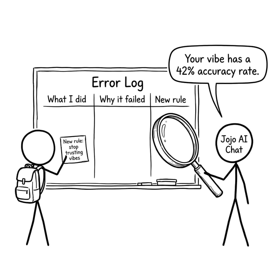 Comic: error log and vibes