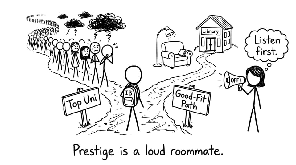 Fork in the road: Top Uni vs Good-Fit Path