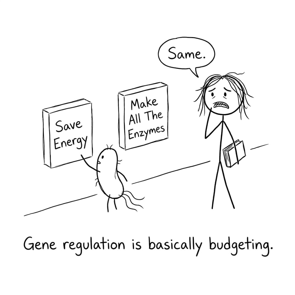 Gene regulation is basically budgeting.