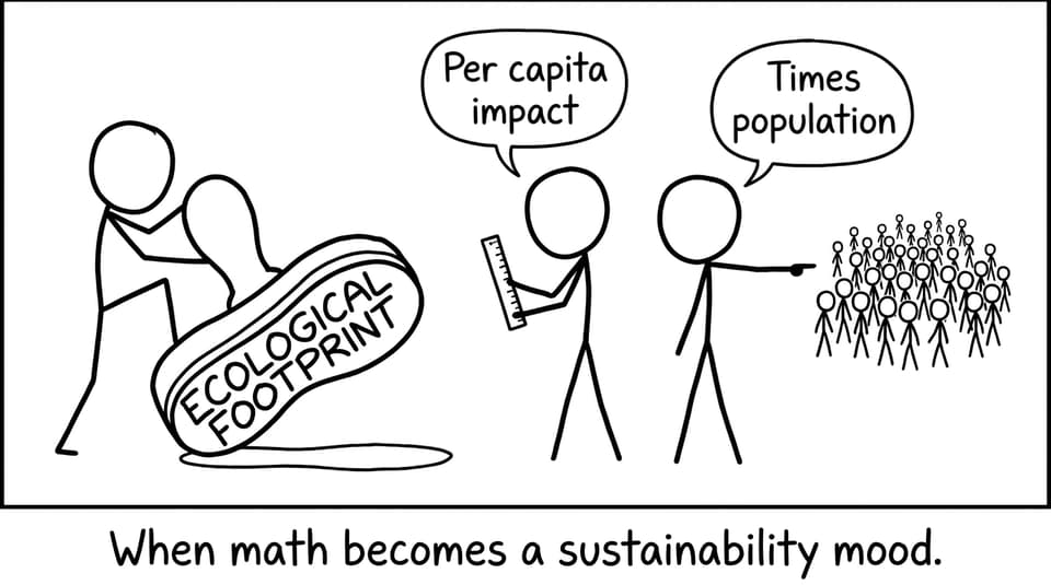 Ecological footprint math mood