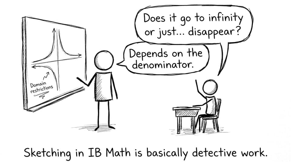 Sketching in IB Math is basically detective work.