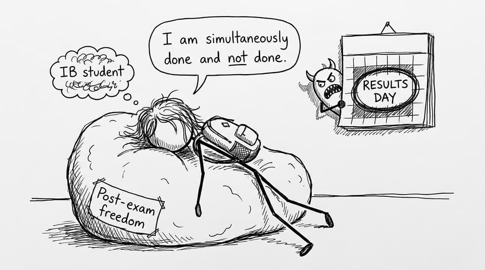 IB student discovers post-exam freedom