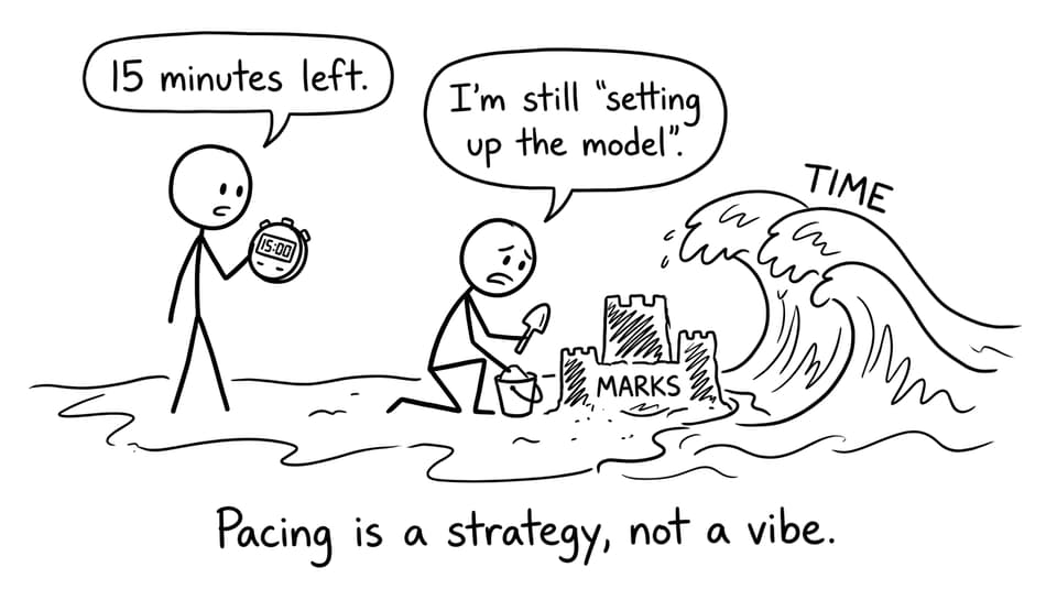 Pacing sandcastle comic