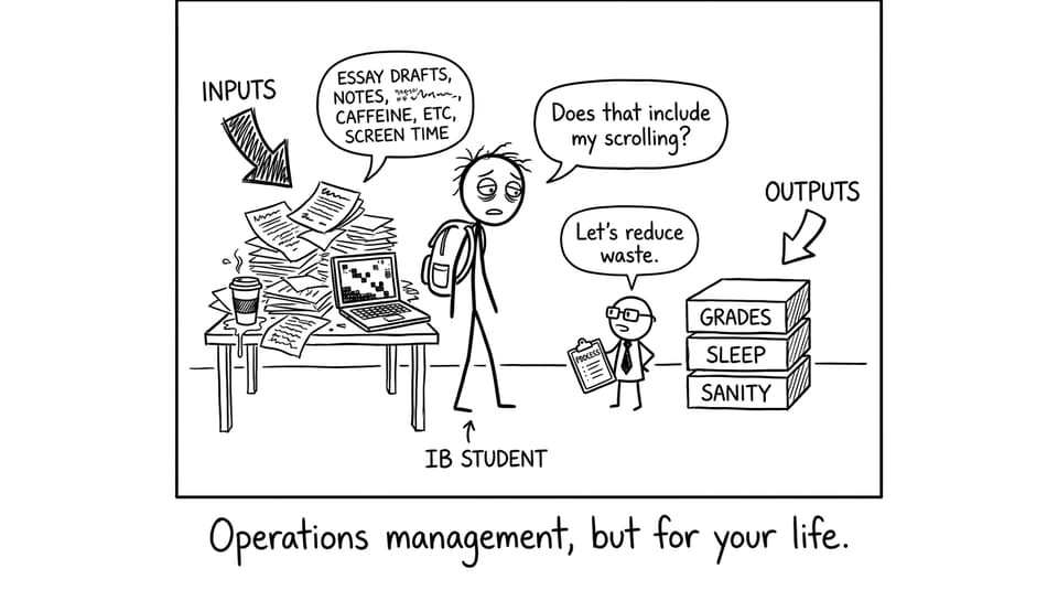 Operations management, but for your life.