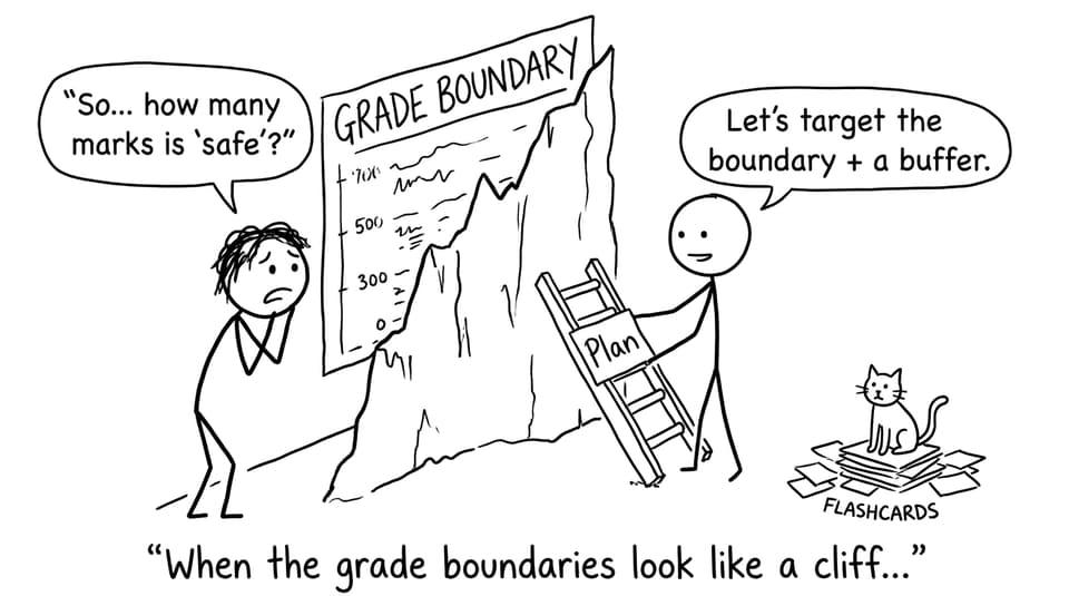 When the grade boundaries look like a cliff