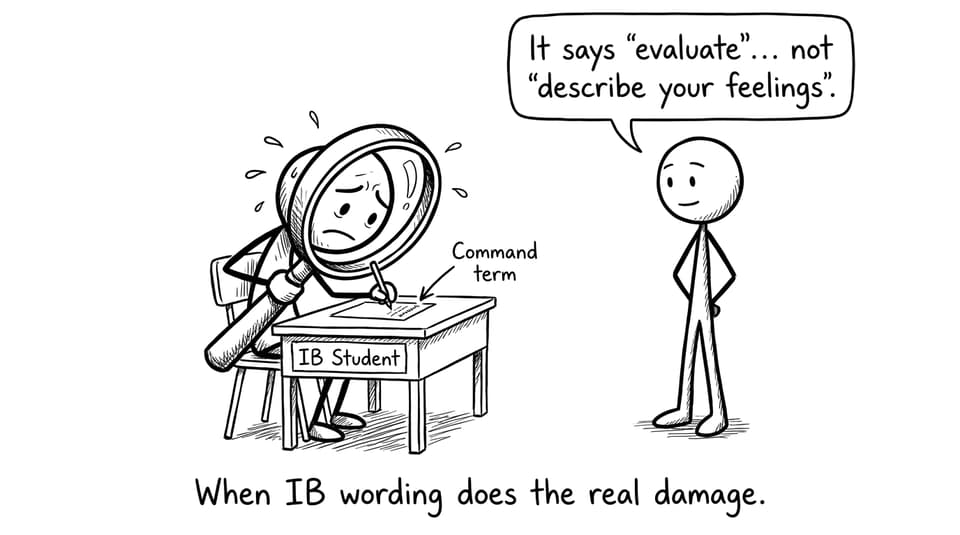 IB command term confusion comic