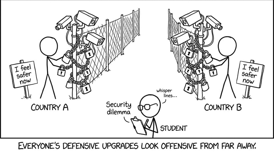 Security dilemma comic break