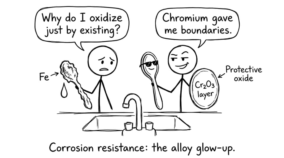 Corrosion resistance comic relief