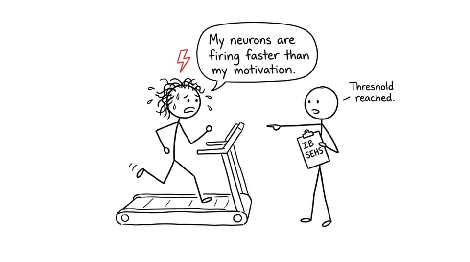 IB student vs treadmill threshold joke
