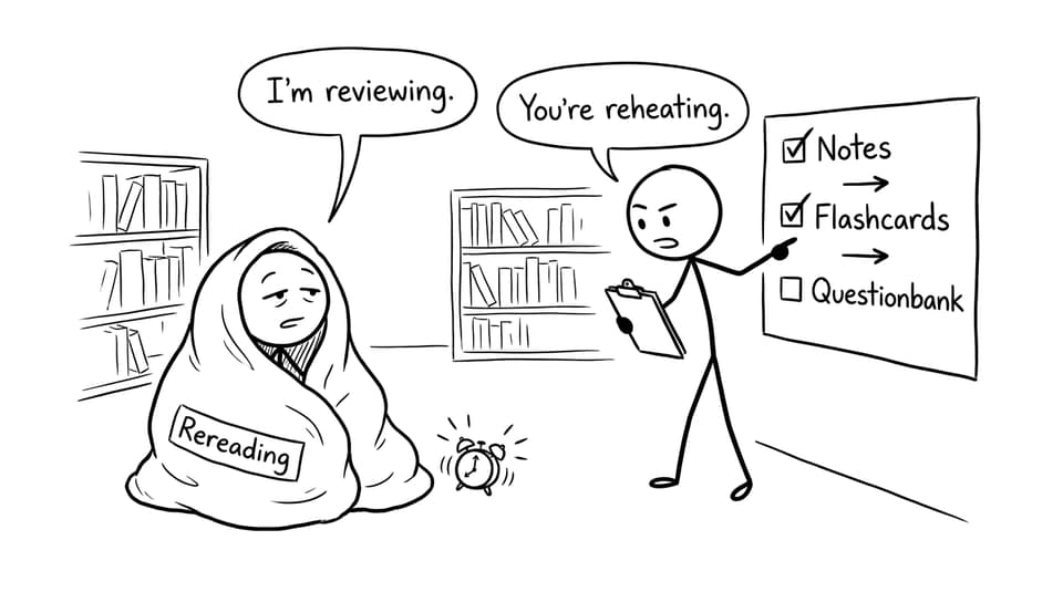 Comfort study vs practice comic