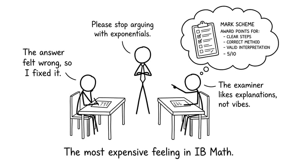Arguing with exponentials in an exam hall