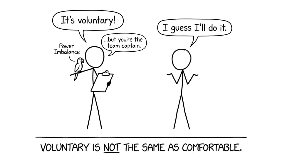 Power imbalance parrot comic