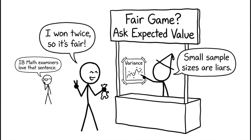 Carnival booth about variance and small samples