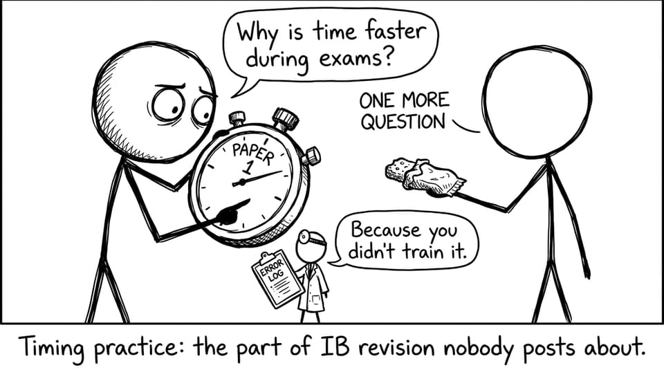 Timing practice: the part of IB revision nobody posts about.