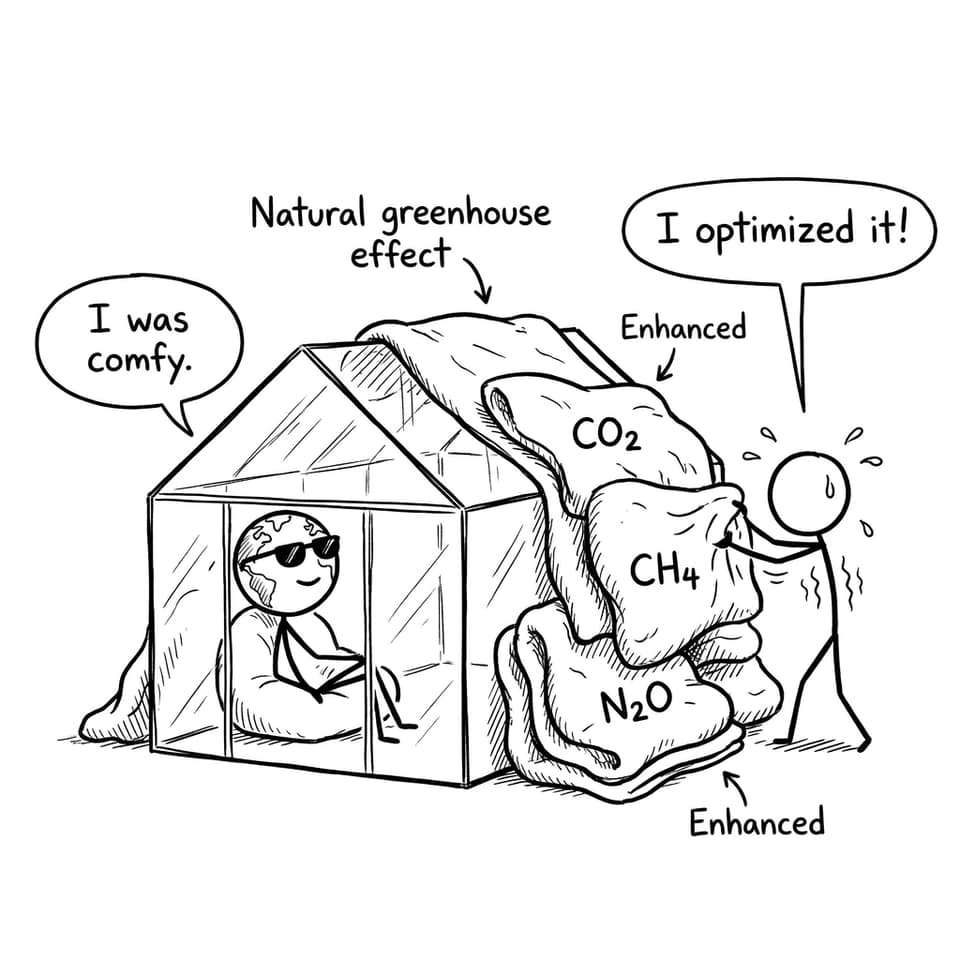 Natural vs enhanced comic