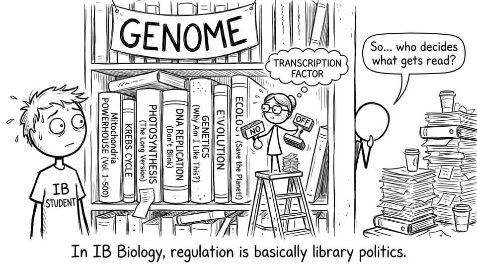 Transcription factors as library politics