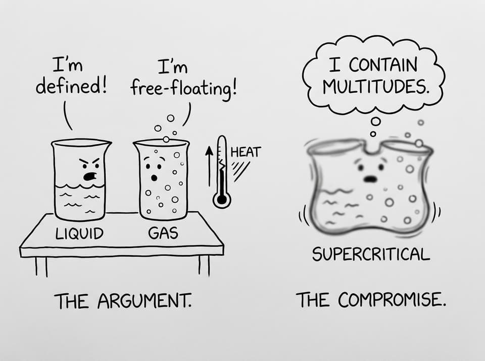 Two phases arguing until they become one