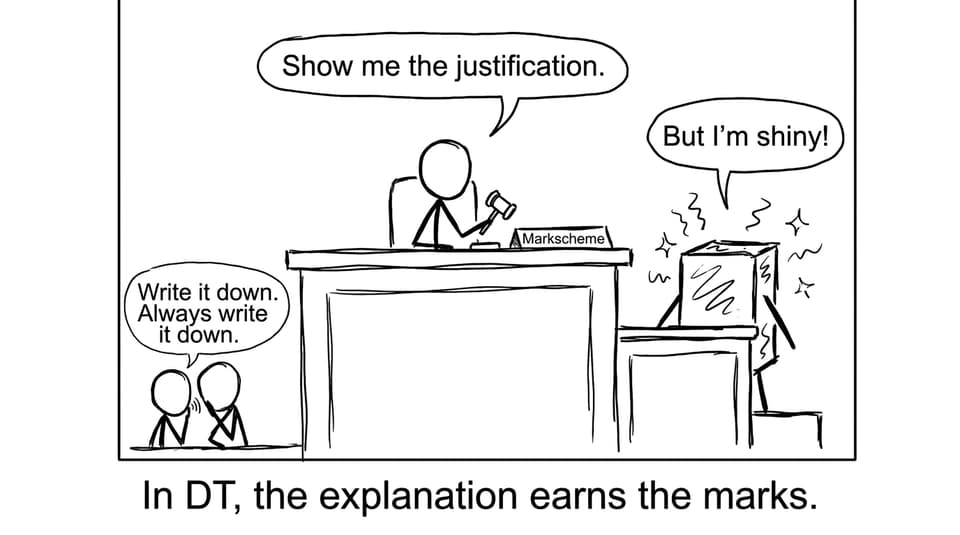 A courtroom joke about justification