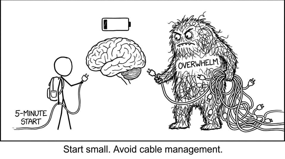 Start small cable vs overwhelm extension cord