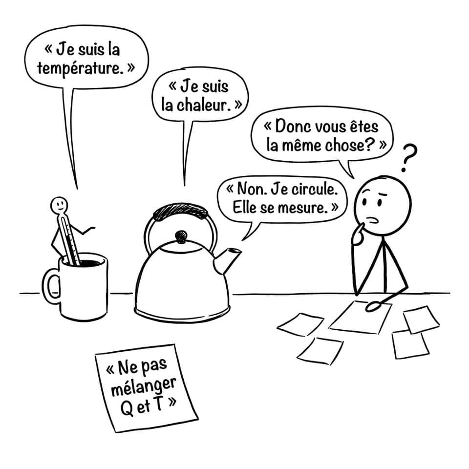 Chaleur vs température (ne pas mélanger)