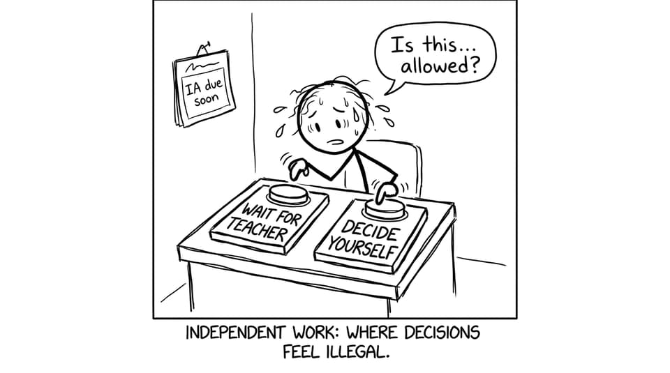Independent work decisions feel illegal