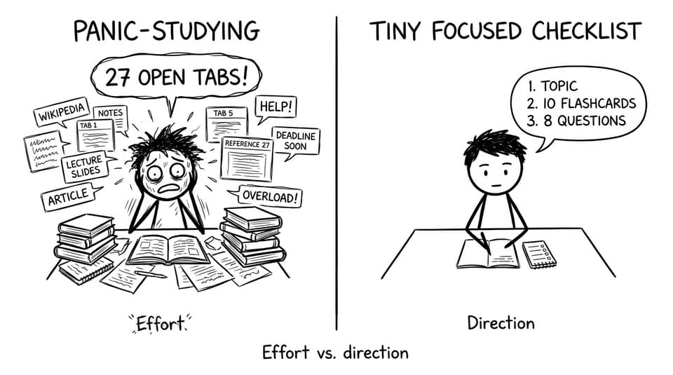 Effort vs direction comic