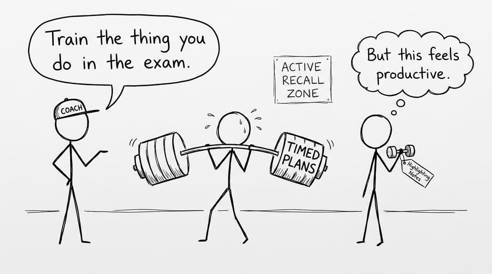 Gym training: timed plans vs highlighting