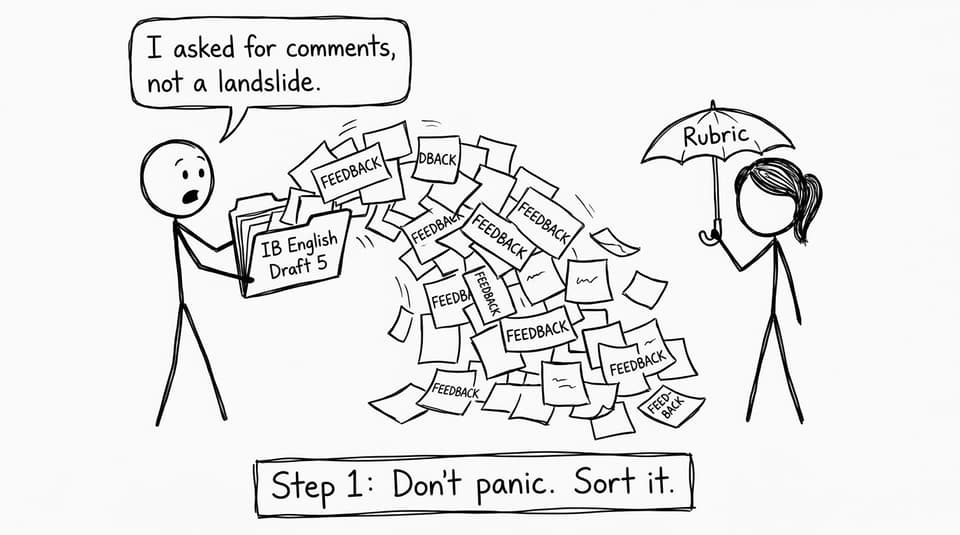 A sticky-note feedback avalanche