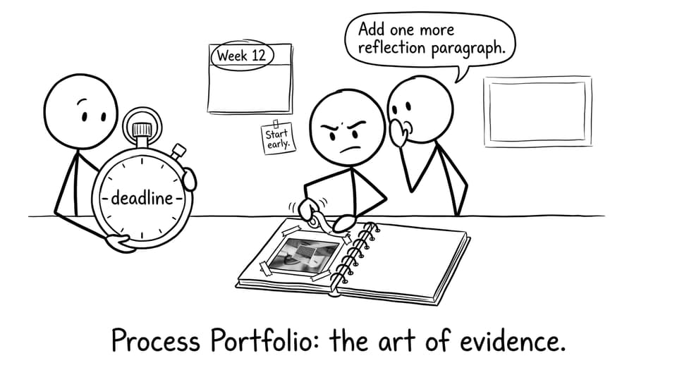 Process portfolio deadline comic