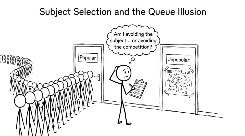 Queue illusion comic