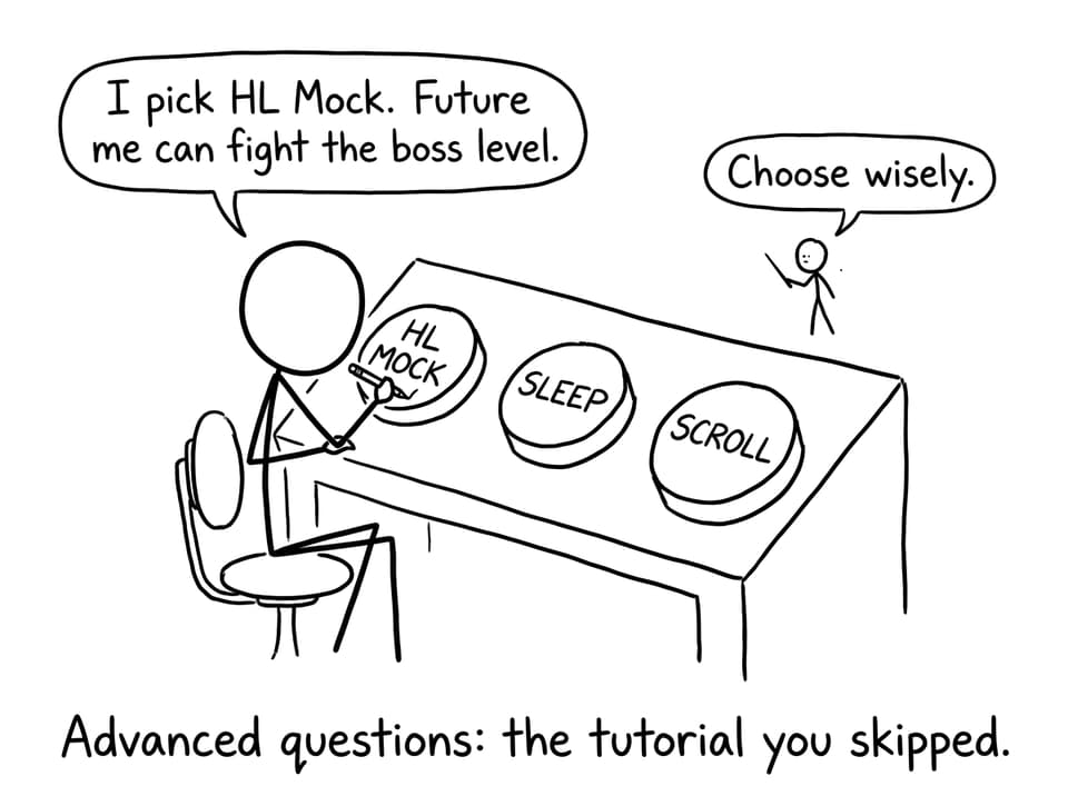 Student choosing HL Mock over sleep or scrolling
