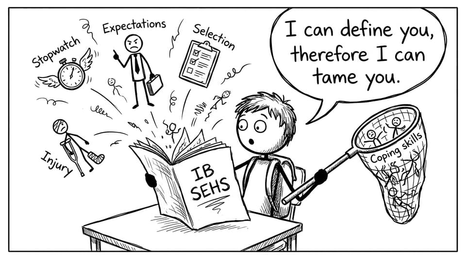 Comic about stressors escaping an exam paper