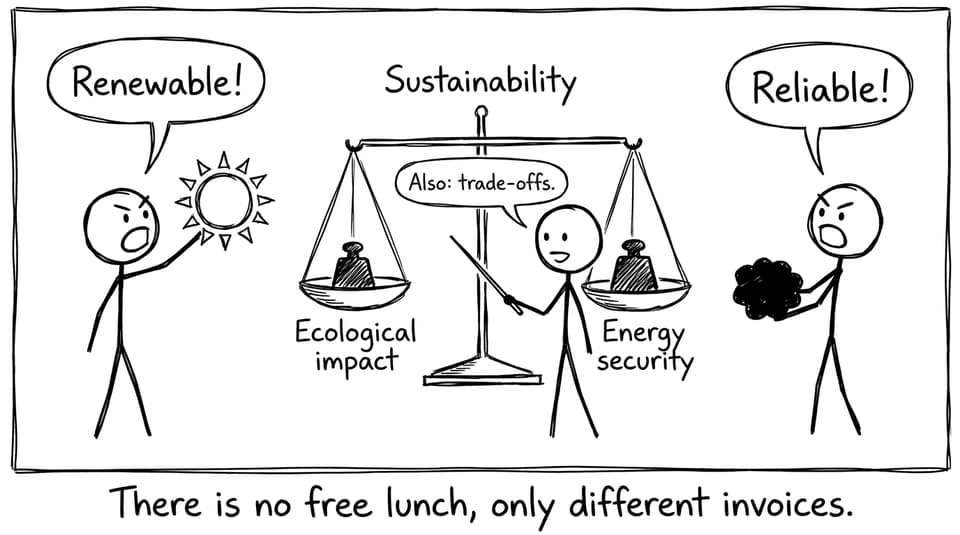 Renewable vs reliable argument comic