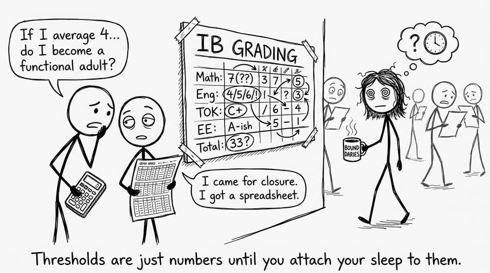 IB Grading results-day comic