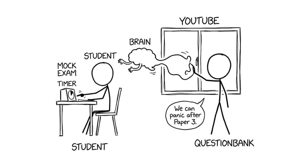 Brain tries to escape during a mock